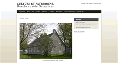 Desktop Screenshot of culture-patrimoine-deschambault-grondines.ca